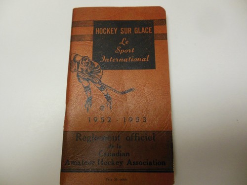 1952 canadian hockey rules - 1952-3,