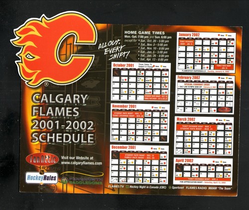 Calgary flames 2001 - flames, 2001-02