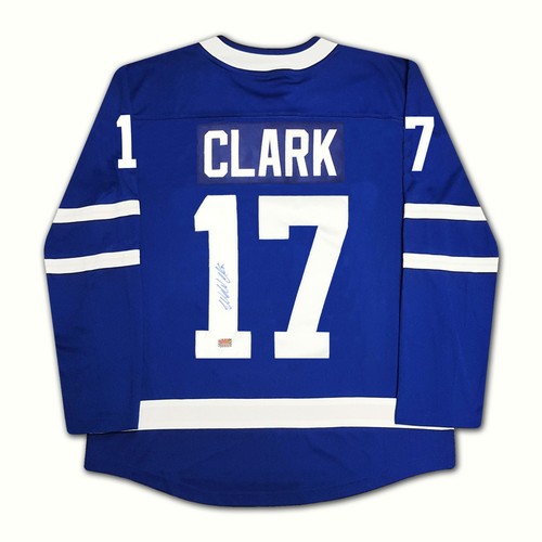 Wendel clark autographed blue - wendel,
