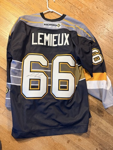Maglia mario lemieux firmata - mario,