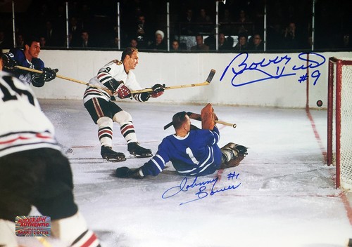 Signed johnny bower bobby - bower,,